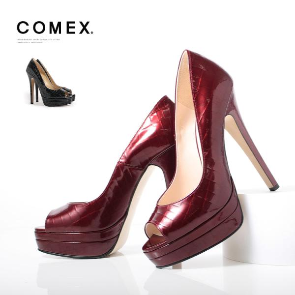 COMEX SALE パンプス プラットフォーム 14cmヒール エナメル COMEX SALE パンプス プラットフォーム 14cmヒール エナメル