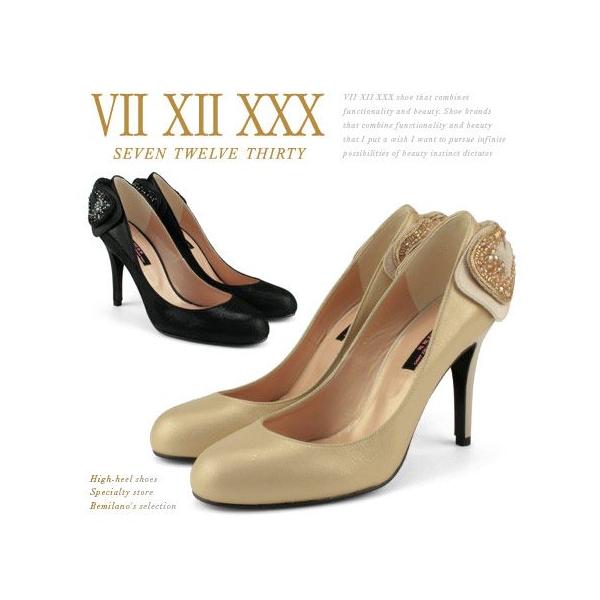 SEVEN TWELVE THIRTY 訳あり アウトレット パンプス バックリボン 