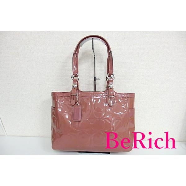 COACH コーチ トートバッグ F16564 ギャラリー シグネチャー ピンク  