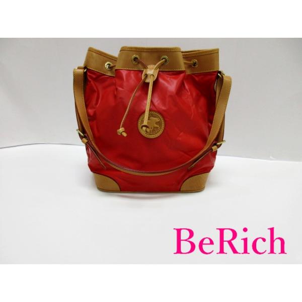 ハンティングワールドベージュ 赤 バッグ be-rich0112_bk7471