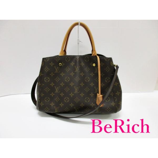 ルイ ヴィトン LOUIS VUITTON 2way ハンドバッグ ショルダーバッグ モノグラム モンテーニュMM M41056 【中古】【送料無料】  bk7749