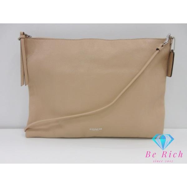 美品 COACH コーチ 29461 ブリーカー デイリー 2WAY ショルダーバッグ クラッチ セカンドバッグ カバン レザー ベージュ レディース 古着 中古 USED COACH（コーチ） COACH 2way ショルダーバッグ クラッチバッグ 29461