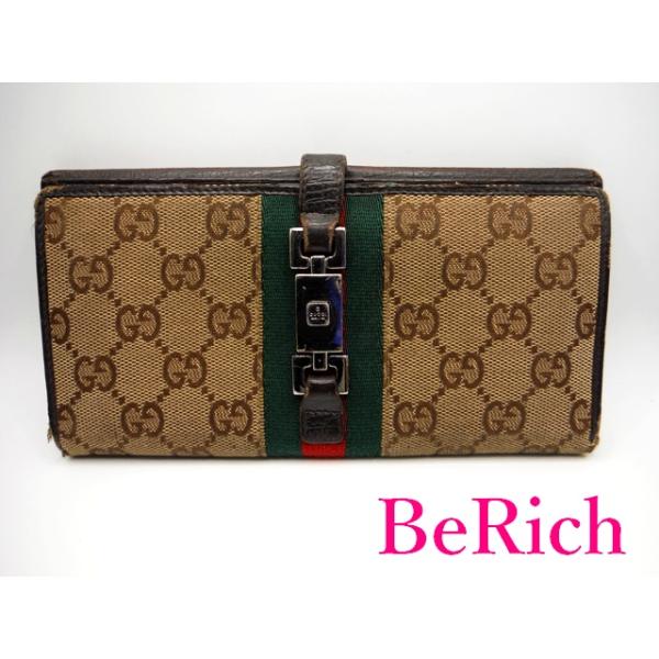 【美品】 GUCCI グッチ 二つ折り財布 ジャッキー GG キャンバス GUCCI グッチ 二つ折り財布 05474 ジャッキー シェリーライン GG