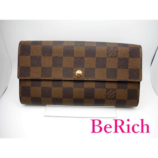 ルイヴィトン ポルトフォイユサラ ダミエ エベヌ 2つ折り長財布 N61734 LOUIS VUITTON（ルイ・ヴィトン） ルイ ヴィトン 長財布 ダミエ ポルト