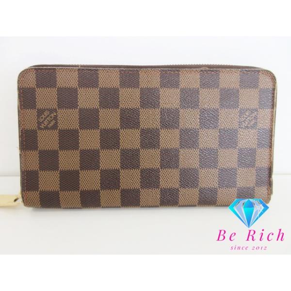 ルイヴィトン Louis Vuitton ダミエ エベヌ N60003 ラウンドファスナー 長財布 ユニセックス【中古】 LOUIS VUITTON（ルイ・ヴィトン） ルイ ヴィトン ラウンド ファスナー
