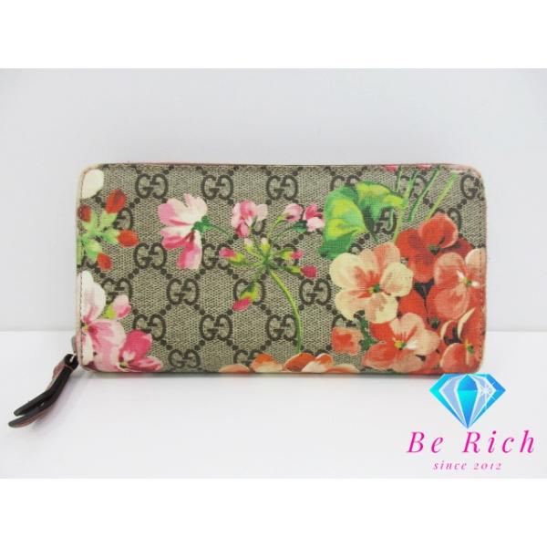GUCCI（グッチ） ラウンドファスナー 長財布 404071 GG ブルームス