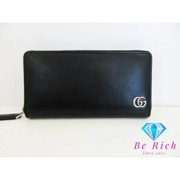 GUCCI グッチ ラウンド ファスナー 長財布 428736 GG マーモント  