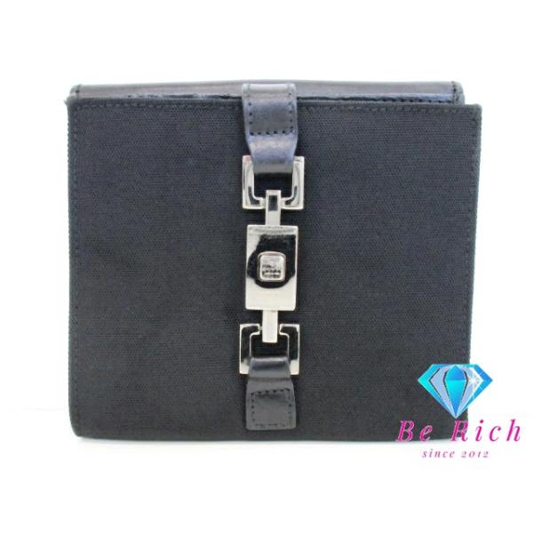 GUCCI（グッチ） 二つ折り財布 035.2778.2131 ブラック 黒 ナイロン