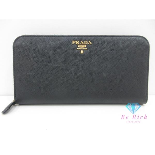 SAFFIANO（PRADA） プラダ PRADA ラウンド ファスナー 長財布 1ML506