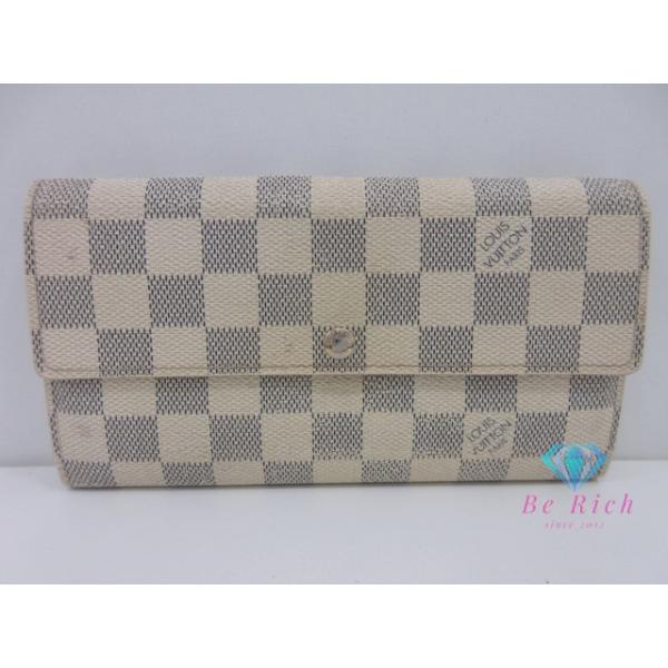 ルイヴィトン ポルトフォイユ サラ 長財布 ダミエアズール 白 N61735 LOUIS VUITTON（ルイ・ヴィトン） ルイ ヴィトン LOUIS VUITTON N61735