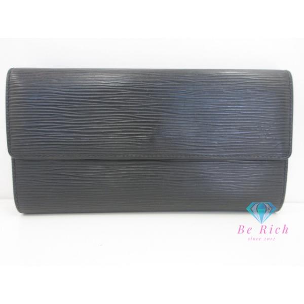 【極美品】ルイヴィトン　ポシェットポルトモネクレディ　エピ　長財布　黒 LOUIS VUITTON ルイ ヴィトン 長財布 エピ ポシェット ポルト