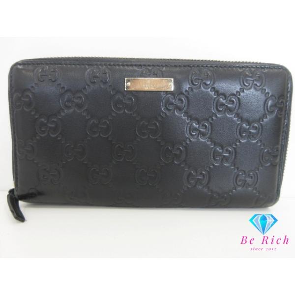 【美品】GUCCI グッチ シマ 長財布 ラウンドファスナー 307980 GUCCI（グッチ） ラウンド ファスナー 長財布 307980 GG シマ レザー