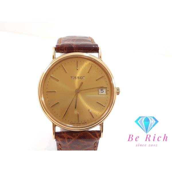 TISSOT（ティソ） メンズ 腕時計 デイト C282.G ゴールド ブラウン 茶