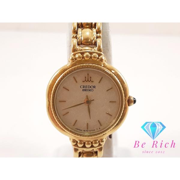 CREDOR セイコー クレドール 1E70-0390 18KT レディース シャンパン