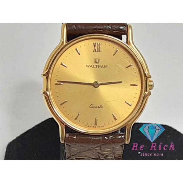 美品 WALTHAM 腕時計 ゴールド ブラック WALTHAM（ウォルサム） メンズ 腕時計 42310.26.M10 ゴールド ダーク