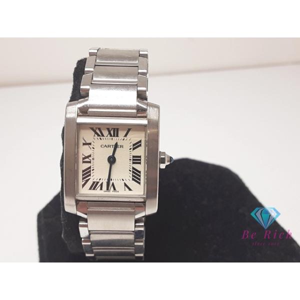 Cartier カルティエ/タンクフランセーズSM/レディース/クオーツ/W51008Q3/238*********/Aランク/84【中古】 カルティエ / CARTIER タンク タンク フランセーズ SM W51008Q3銀座