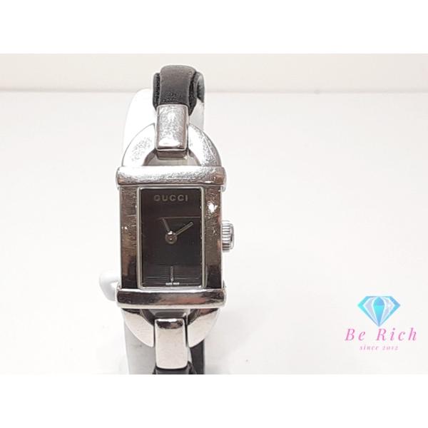 GUCCI グッチ レディース 腕時計 6800L スクエア 黒 ブラック
