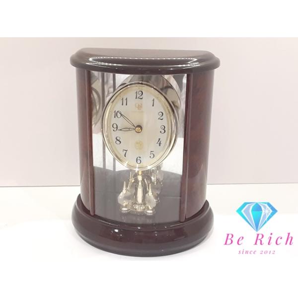 リズム時計工業 クイーンエリザベス 2 置時計 QE2-R36 レトロ