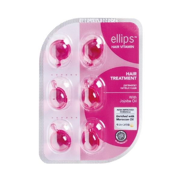 新品 Ellips エリップス ヘアビタミン カプセル型ヘアトリートメント 6粒 1シート ピンク Beabea 通販 Yahoo ショッピング
