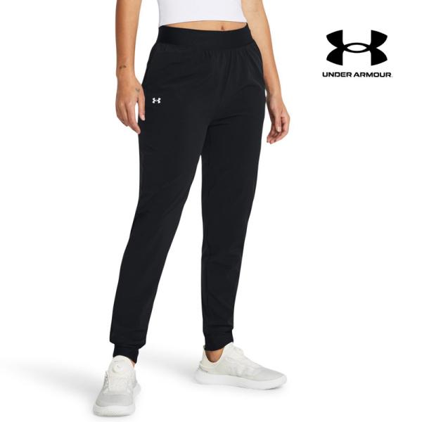 トレーニングウェア レディース ボトム UNDER ARMOUR アンダーアーマー UAライバル ハイライズ ウーブン パンツ ロングパンツ 1382727 メール便送料無料