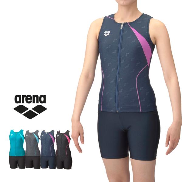 値下げ 送料無料 arena アリーナ フィットネス水着 レディース めくれ防止 すらっとセパ セパレート 水着 水泳 スイミング AS5SWF45L 返品交換不可