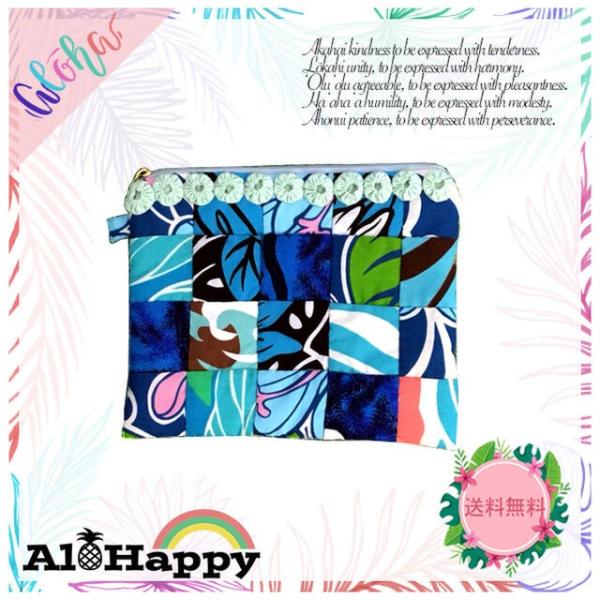 【商品名】ハワイアン通帳ポーチ パッチワーク柄 ブルー AH20-UP-02【商品説明】・ハワイアン生地の通帳ポーチ・お薬手帳や家計簿入れとしても♪・色々な生地をつなぎ合わせたパッチワーク柄です。・洗えるので衛生的・ギフトにも喜ばれます・ラ...