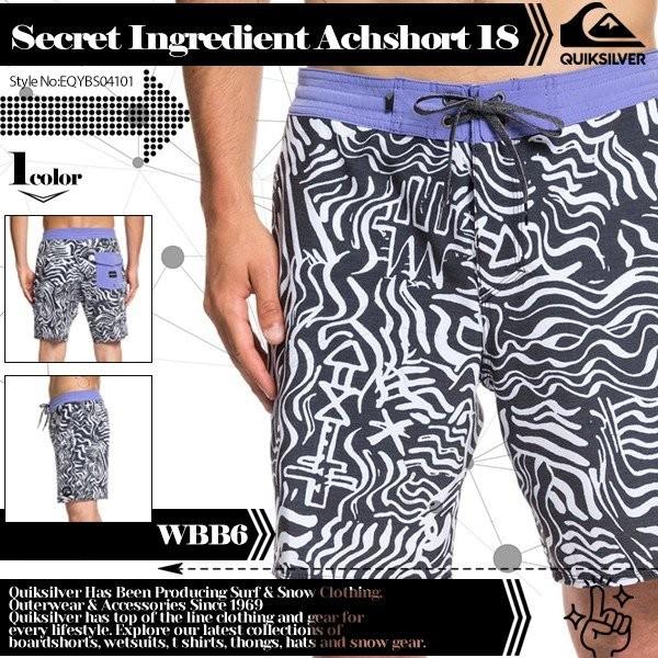 クイックシルバー ボードショーツ SECRET INGREDIENT BE ACHSHORT 18" 人気 メンズ かっこいい 夏 海 リゾート バレンタイン QUIKSILVER EQYBS04101