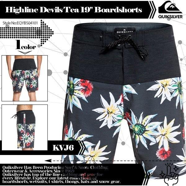 クイックシルバー ボードショーツ HIGHLINE DEVILS TEA 19 人気ブランド おしゃれ ボタニカル柄 メンズ バレンタイン 夏 海 リゾート QUIKSILVER EQYBS04107
