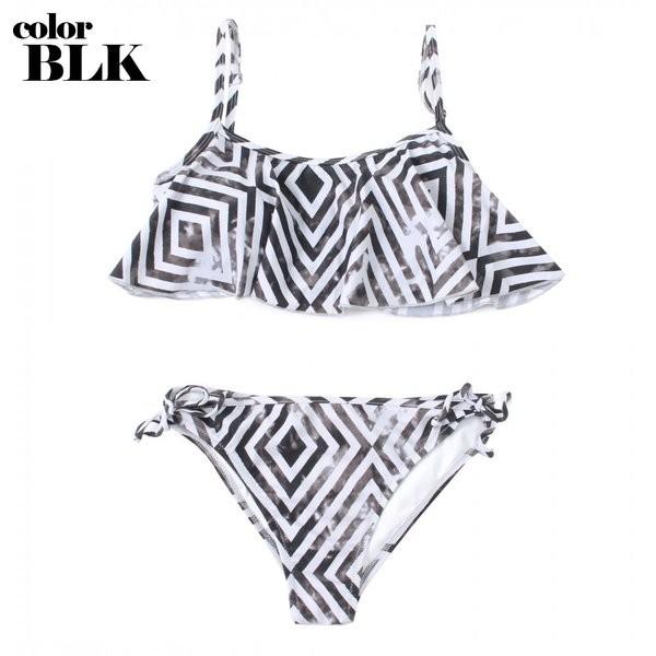 ROXY ロキシーサイズM 美品　人気柄 ROXY 水着 PT BEACH CLASSICS AD/ロキシー総柄ビキニ(水着