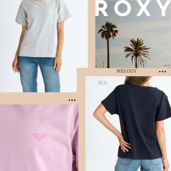 ロキシー Tシャツ レディース 通販 新作 人気 女性 おしゃれ かわいい プール ギフト プレゼント アウトドア 半袖 黒 灰色 ピンク M L ROXYRST251097
