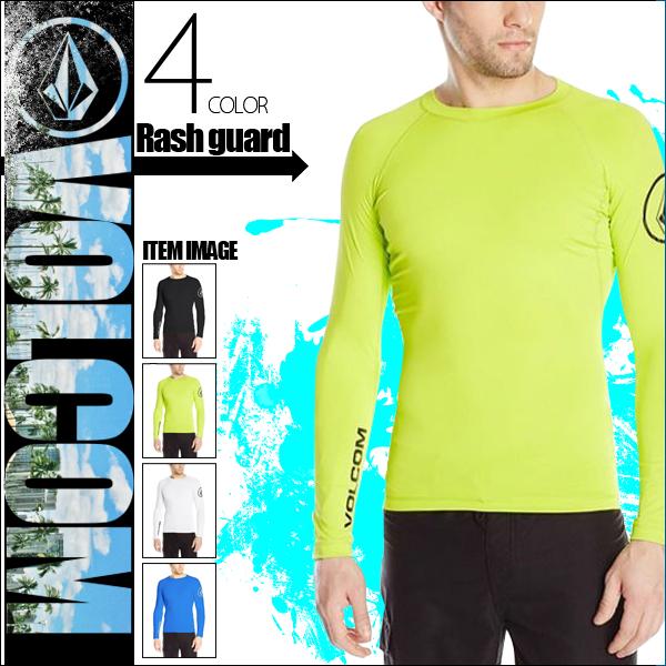 ボルコム ラッシュガード 長袖 メンズ 白 黒 水色 黄色 ホワイト ブラック ライトブルー イエロー ｓ ｍ ｌ 無地 シンプル ｕｖカット ビーチ Volcom N V15 N 水着 サーフカジュアルbeachdays 通販 Yahoo ショッピング