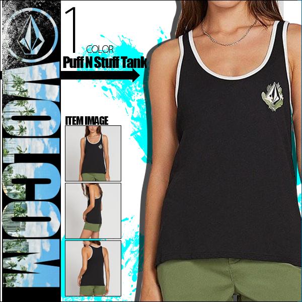レディース 女子 人気 ブランド タンクトップ おしゃれ フィットネス ヨガ M 黒 Volcom Puff N Stuff Tank V19 水着 サーフカジュアルbeachdays 通販 Yahoo ショッピング