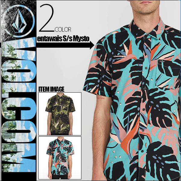 ボルコム カジュアルシャツ メンズ 半袖 メンズシャツ ボタニカル柄 ギフト Mentawais Volcom A Vc A 水着 サーフカジュアルbeachdays 通販 Yahoo ショッピング