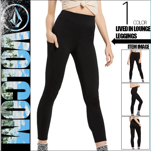 ボルコム 新作 レギンス レディース 人気ブランド 運動 スポーツ ヨガ フィットネス 旅行 黒 ブラック M Lived In Lounge Leggings Volcom B Vc B 水着 サーフカジュアルbeachdays 通販 Yahoo ショッピング