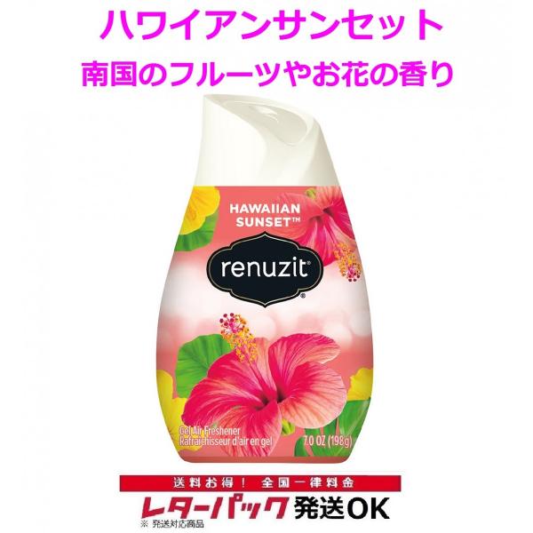 レターパック対応 NEW! リナジット エアーフレッシュナー ハワイアンサンセット 198g リナジット Renuzit アロマ 芳香剤 消臭剤 芳香剤 消臭剤