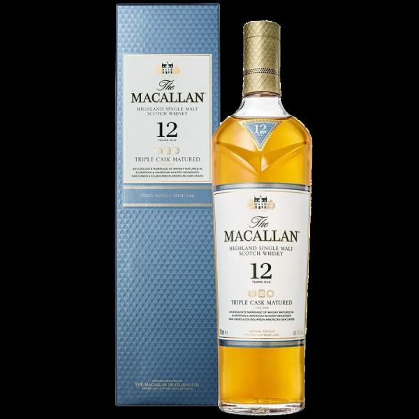 父の日 プレゼント 限定 正規 箱付 ウイスキー ザ マッカラン トリプルカスク 12年 40度 700ml シングルモルト whisky スコッチ 誕生日 記念日 お祝い ギフト