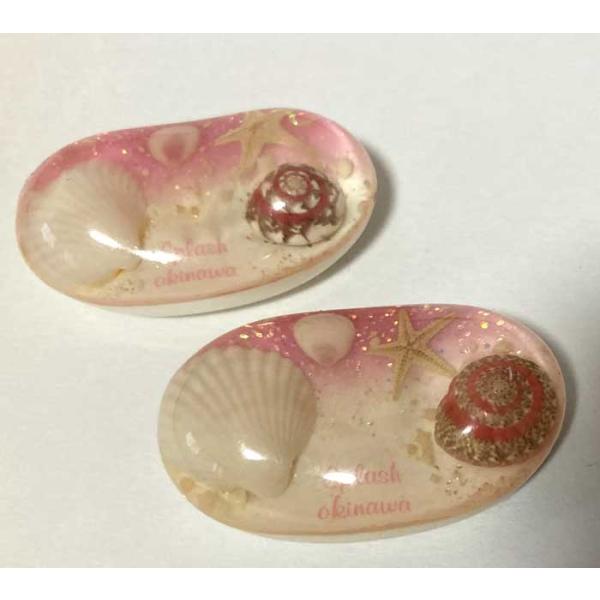 ペアー2個セット箸置き 沖縄 starfish okinawa クリスタルレジン 星砂