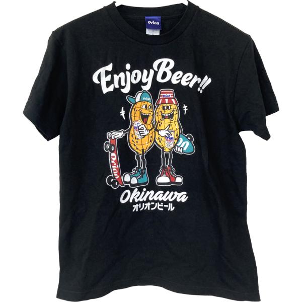 オリオンビールTシャツ　ENJOY　BEER 　エンジョイビーアー　黒　orion 正規品