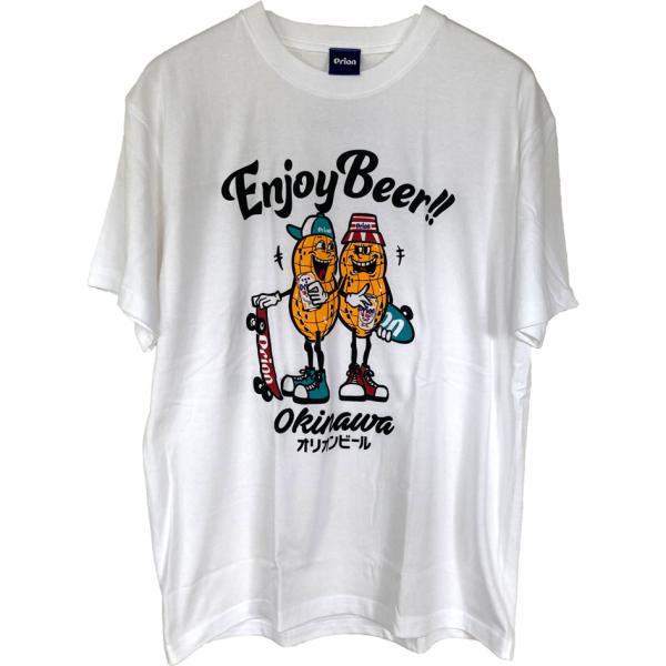 オリオンビールTシャツ　ENJOY　BEER 　エンジョイビーアー　白　orion 正規品