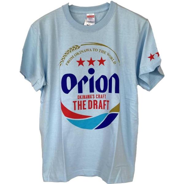 オリオンビールTシャツ　ブルー　青　三ツ星　正規品