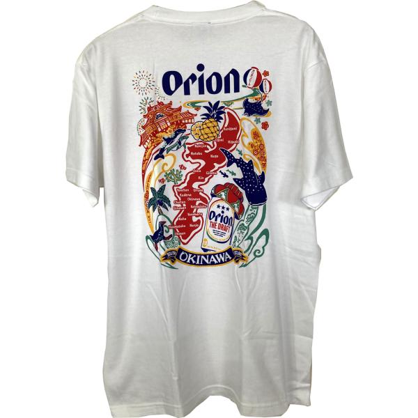 オリオンビールTシャツ  アイランドマップ　白　orion 正規品