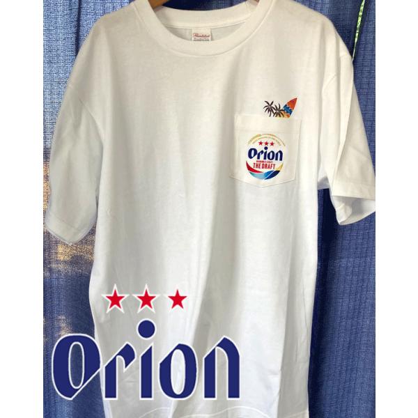 オリオン　ポケットTシャツ サーフ　白　orion 沖縄