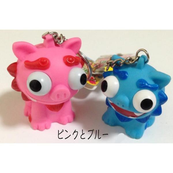 キーホルダー ペアシーサー 目玉が飛び出るキーホルダー 2個 キーホルダー ペアシーサー 目玉が飛び出るキーホルダー 2個