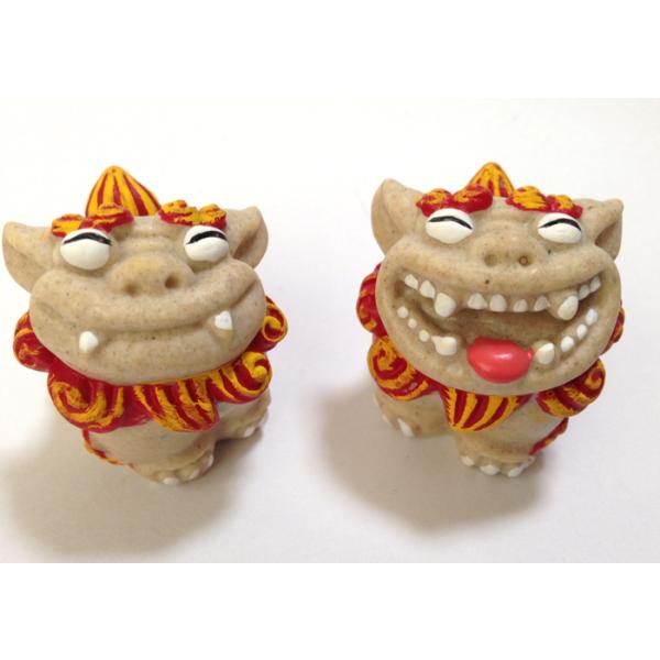 シーサー置物 夢福 シーサー 小 ペアシーサー 厄除け 魔除け お守り