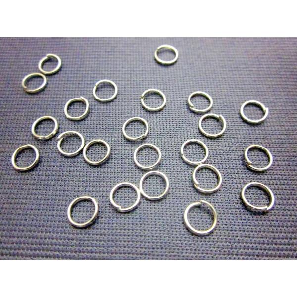 アクセサリー マルカン 丸カン リング シルバー 7mm 100個 メタルパーツ 素材 ハンドメイド ビーズクラブ