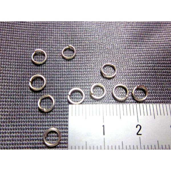 アクセサリー マルカン 丸カン リング シルバー 5mm 100個 メタルパーツ 素材 ハンドメイド ビーズクラブ