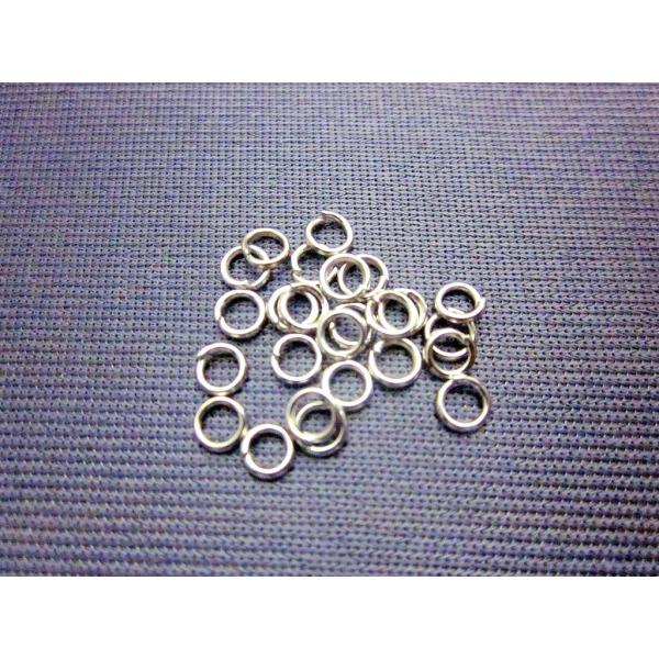 アクセサリー マルカン 丸カン リング シルバー 4mm 100個 メタルパーツ 素材 ハンドメイド ビーズクラブ