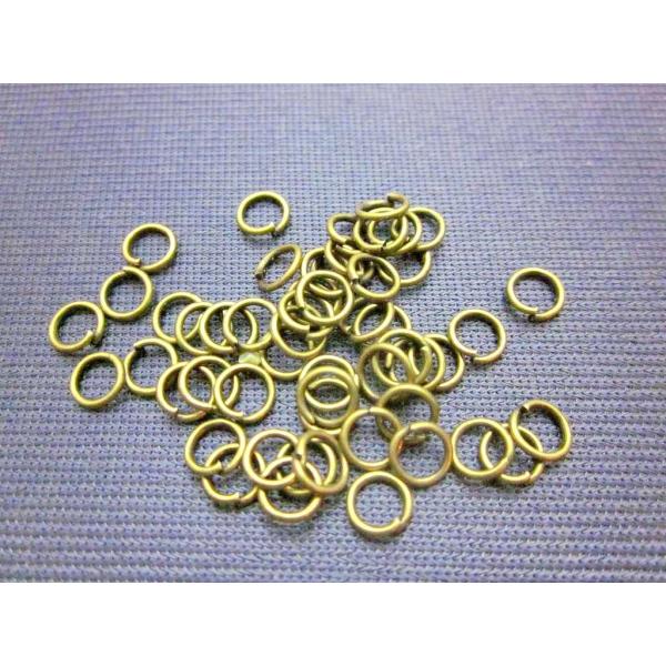 アクセサリー マルカン 丸カン リング 金古美 5mm 100個 メタルパーツ 素材 ハンドメイド ビーズクラブ