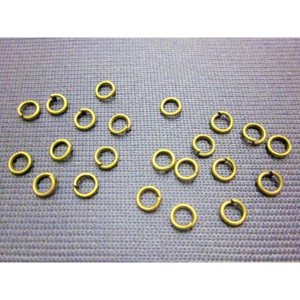 アクセサリー マルカン 丸カン リング 金古美 4mm 100個 メタルパーツ 素材 ハンドメイド ビーズクラブ
