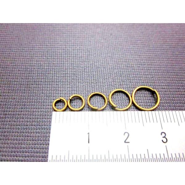 アクセサリー マルカン 丸カン リング 金古美 6サイズセット 各100個 メタルパーツ 素材 ハンドメイド ビーズクラブ